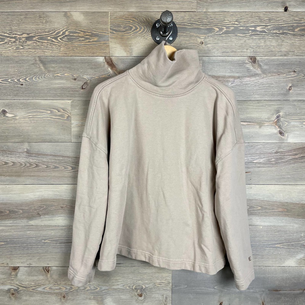 Everlane Taupe Funnel-Neck Sweatshirt - Picture 4 of 9